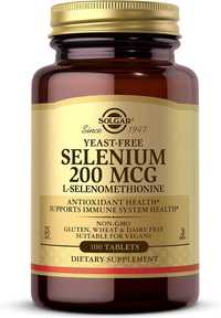 Селен Solgar L-selenomethionine 200 mcg - 100табл без дрожжей