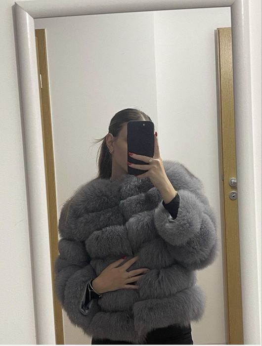 Blana naturala de vulpe S