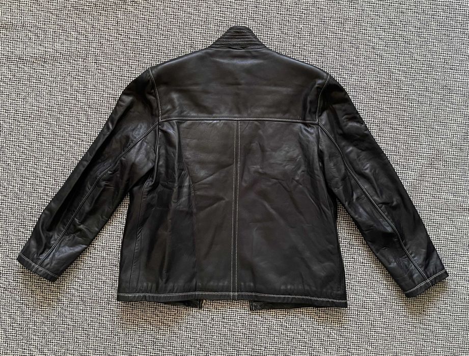 Мъжко кожено яке. Черно. Размер 50/L.