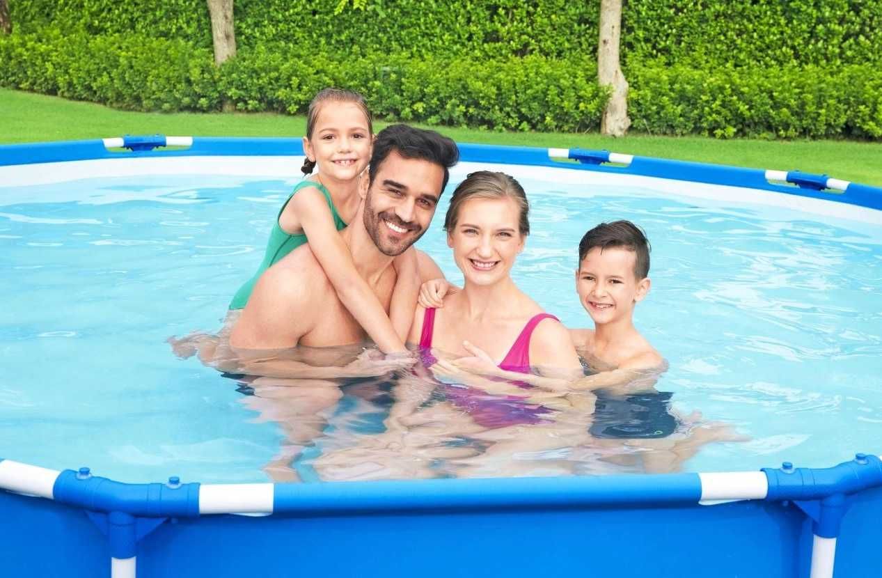 Piscina Rotunda Copii Familie Cadru Metalic 366x76cm LivratGRATUIT BH