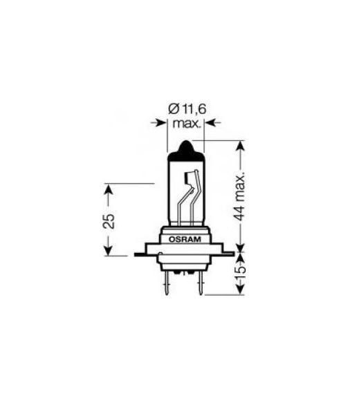 Bec far faza lunga / faza scurta h7 Nissan INTERSTAR caroserie X70 200