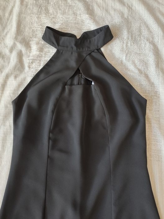 Черна дълга рокля