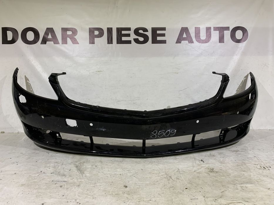 Bara fata Mercedes CL, W216, 2006, 2007, 2008, 2009, 2010, cod origine OE A2168800040, cu gauri pentru spalatori faruri si senzori de parcare (6).