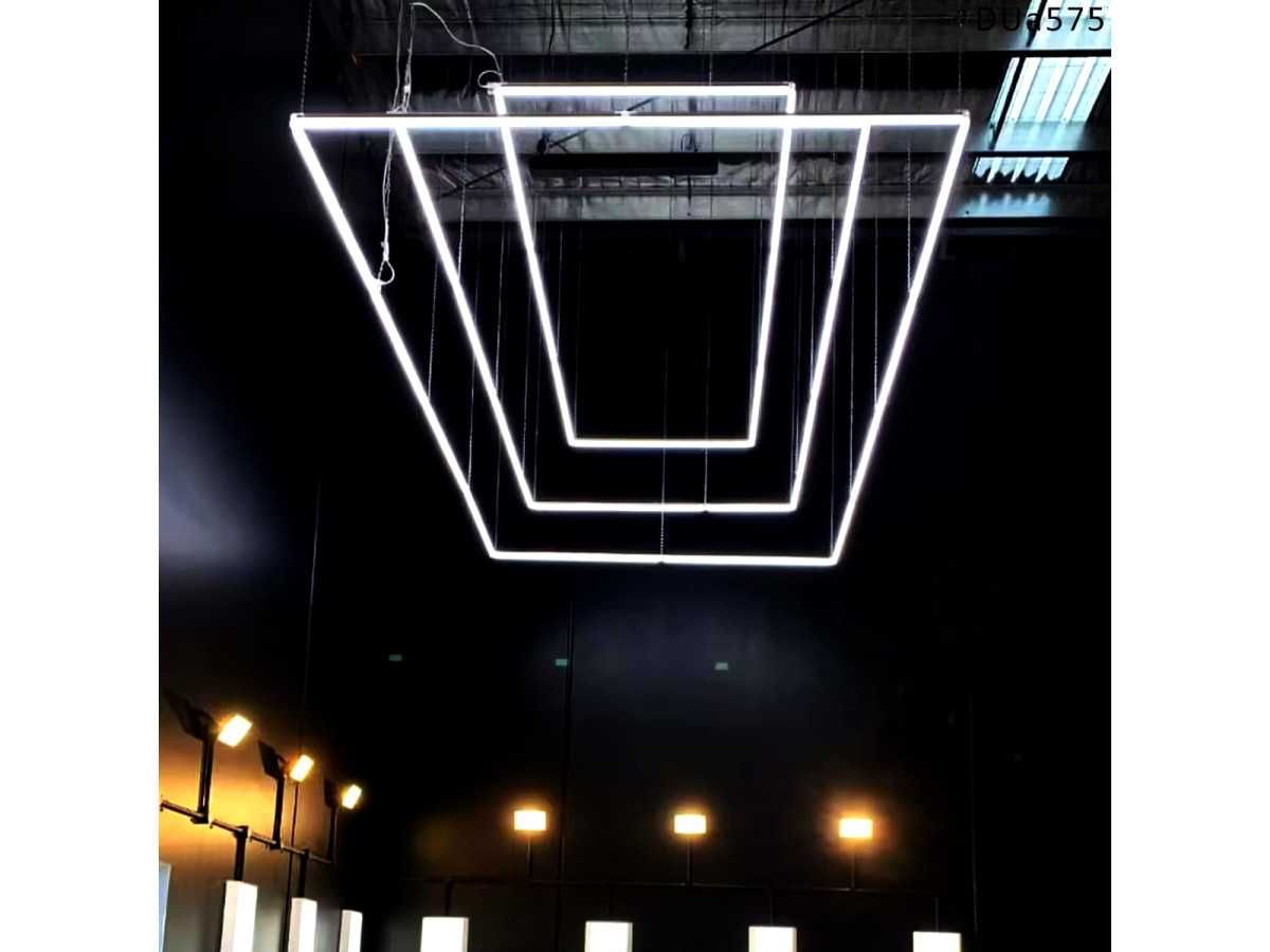 Lumină LED dreptunghiulară pentru iluminat liniar de garaj