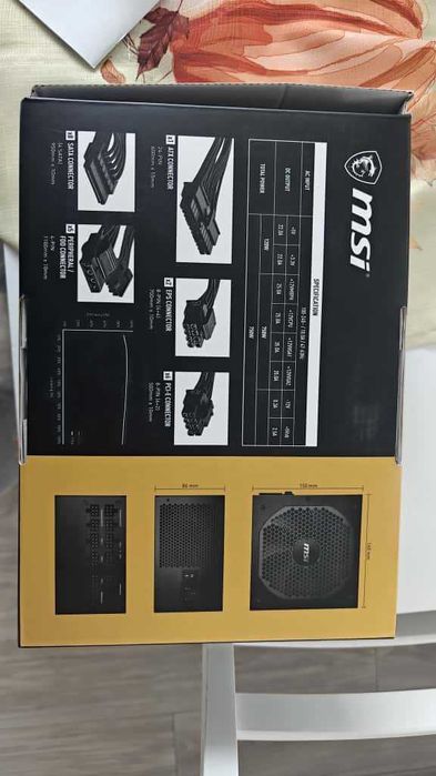 Sursa MSI MPG A750GF, 80 PLUS, Gold, 750W + Kit prelungire cabluri