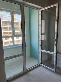 блок с балконной дверью, REHAU пластик/стекло