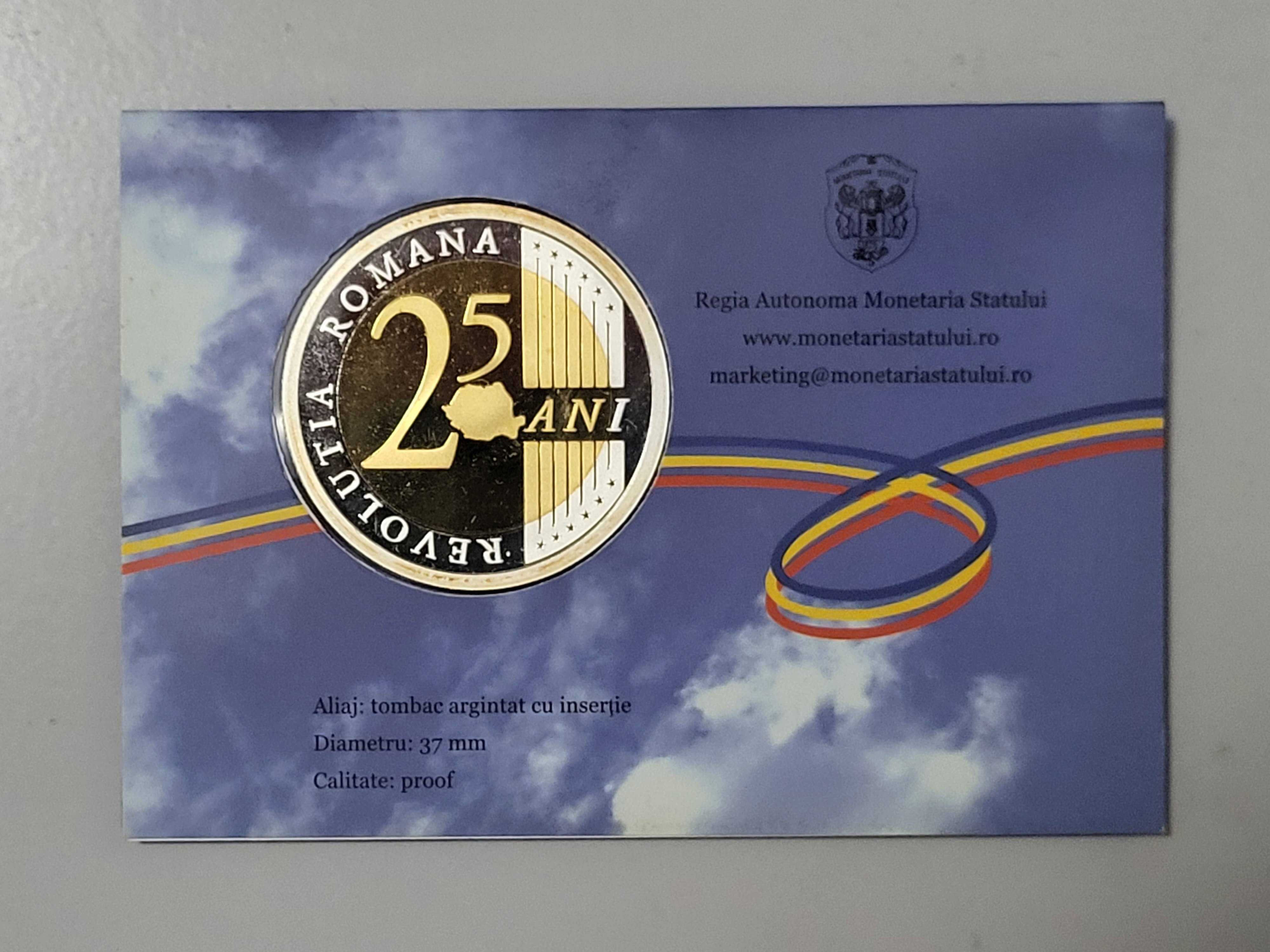 Medalie 25 ani de la Revoluția Romana din 1989