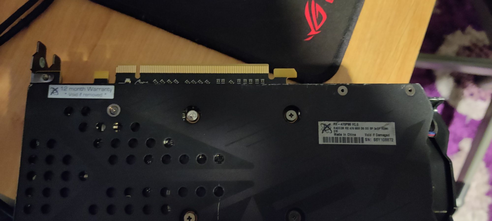 Placa video 8g defectă