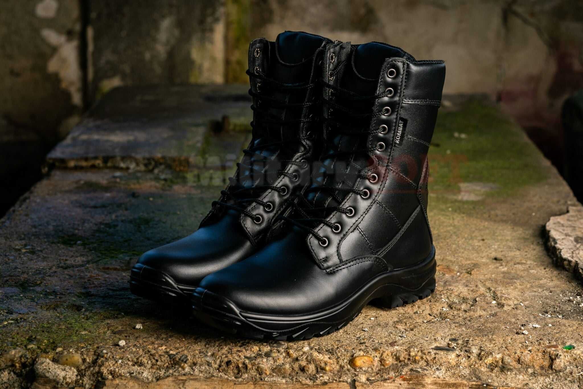 Bocanci militari din piele