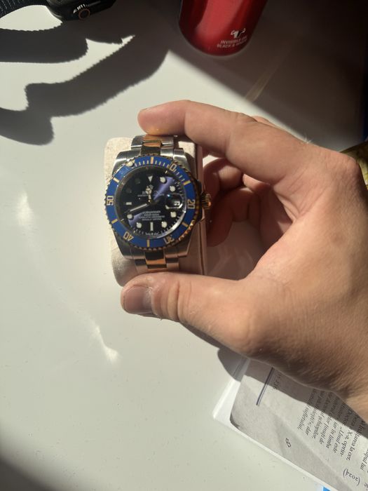 Rolex Submariner two-tone ,blue bezel and blue dial