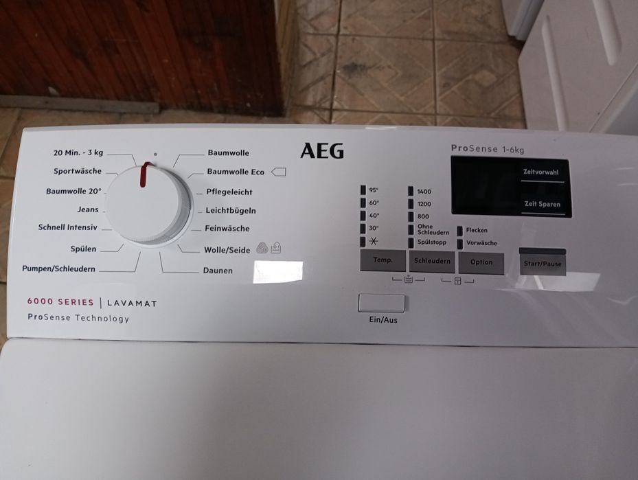 Пералня с горно зареждане Аег Aeg Series 6000 А+++ 6кг 2 год.Гаранция!
