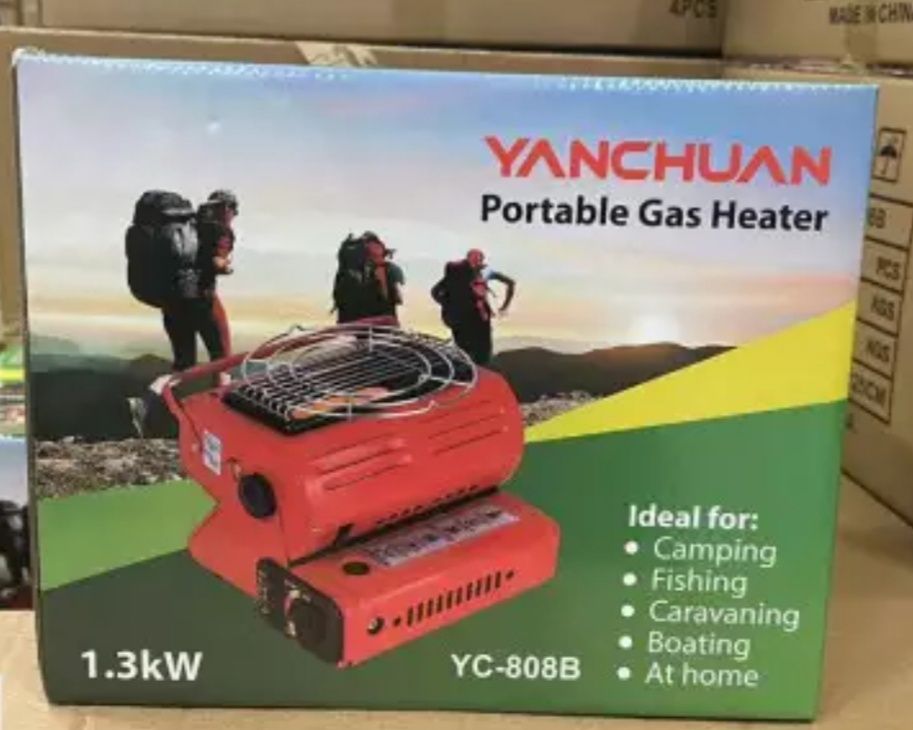 Aragaz portabil si incalzitor pe gaz  camping,piete,targuri  YC-808B