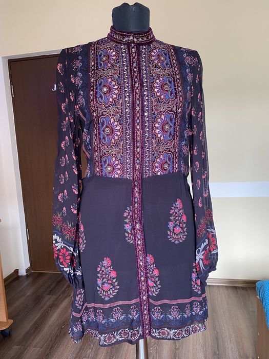 Rochie brodata Zara S (Guess, Calvin Klein)