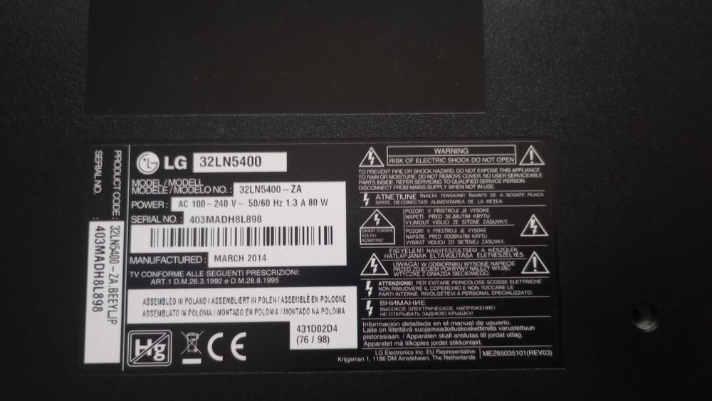 POWER BOARD EAX64905001 no