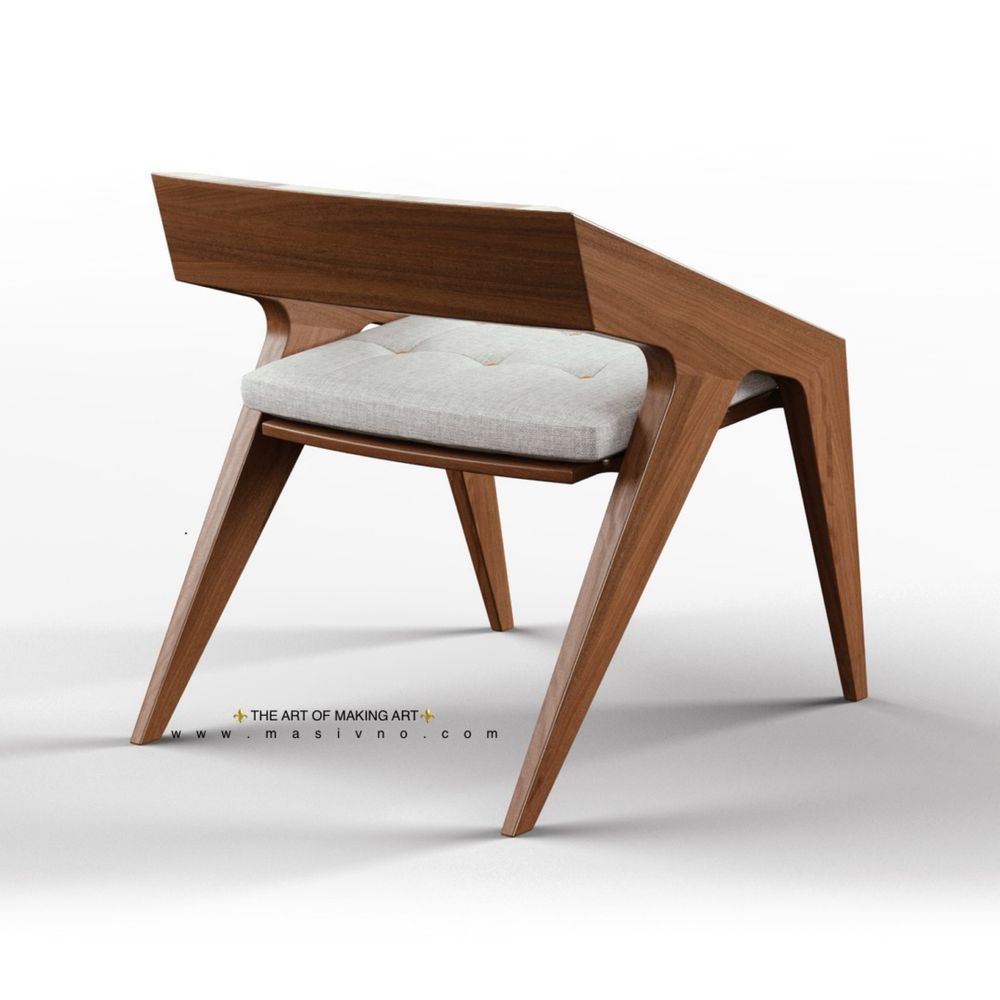 Трапезен стол от естествено дърво | Дървен стол