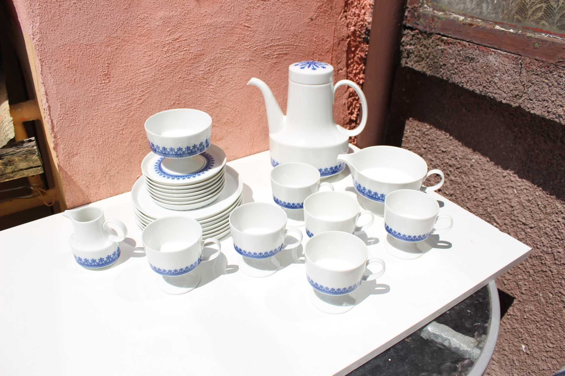 Set portelan 6 persoane ROSENTHAL Tapio Wirkkala Blue Diadem, 24 piese