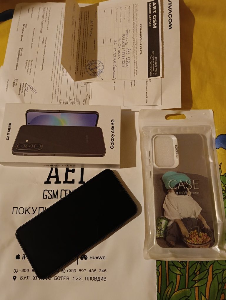 НОВ Samsung A36 5G гаранция