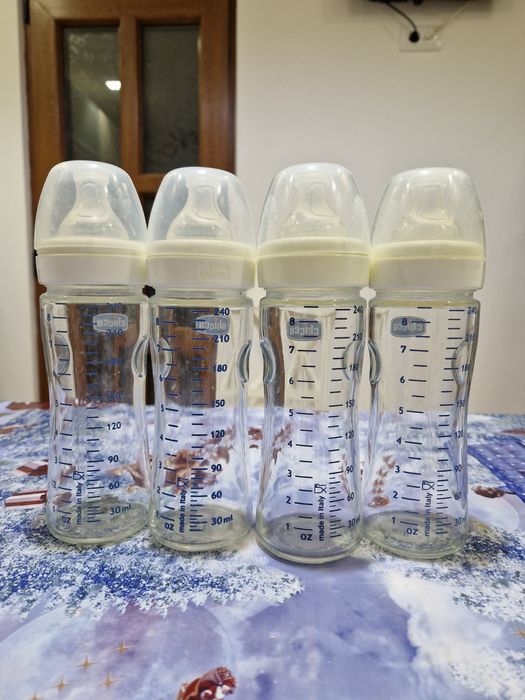 Sterilizator biberoane + pompa san + biberoane sticla