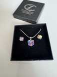 Комплект колие с обеци Swarovski
