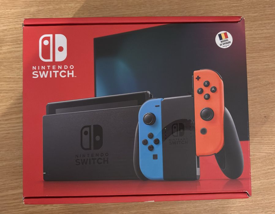 Nintendo Switch (model v2) stare perfectă, cutie completă