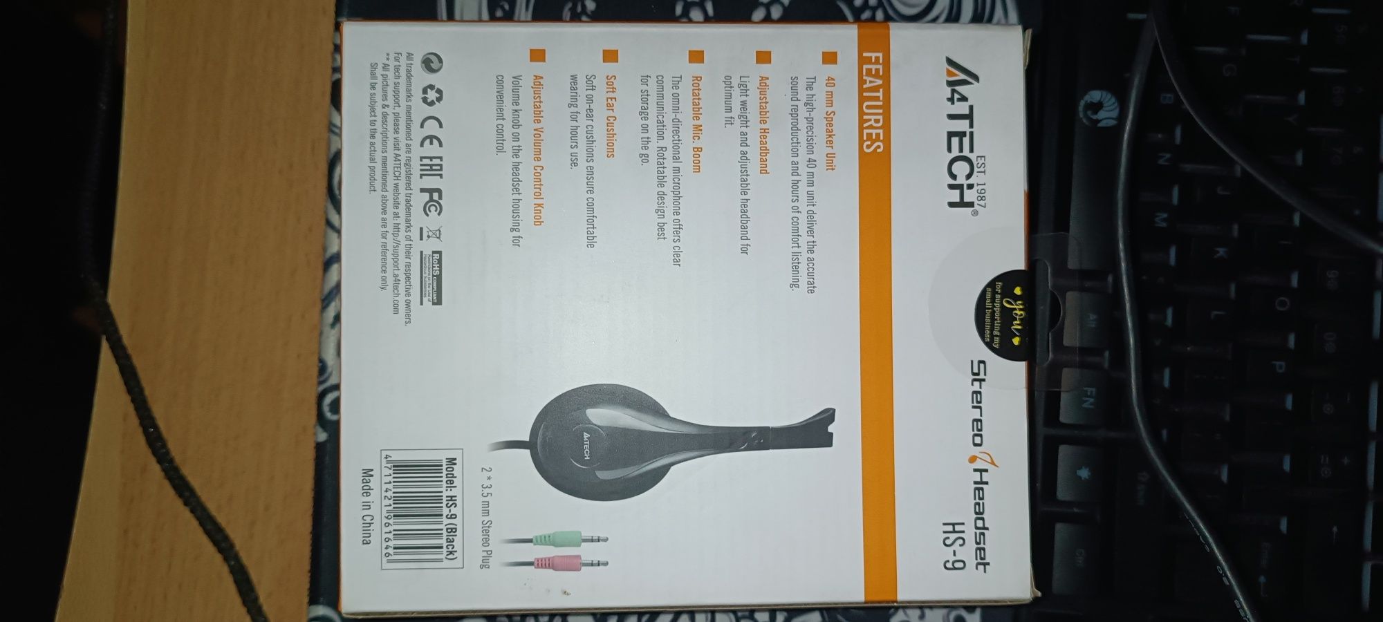 Слушалки за компютър A4TECH
