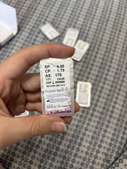 Линзы с астигматизмом на -9