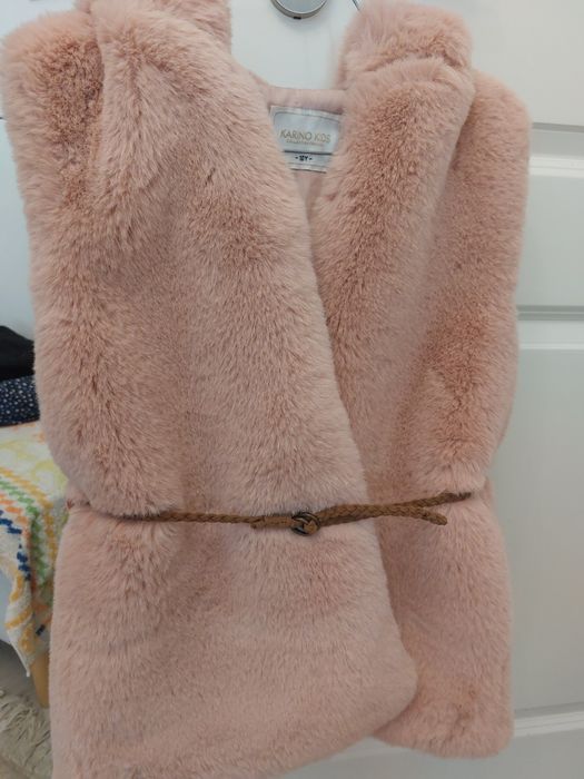 Детско пухено елече за момиче 10 г. НОВО