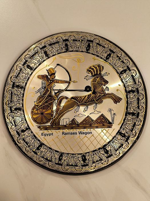 Египетская декоративная тарелка (медная)