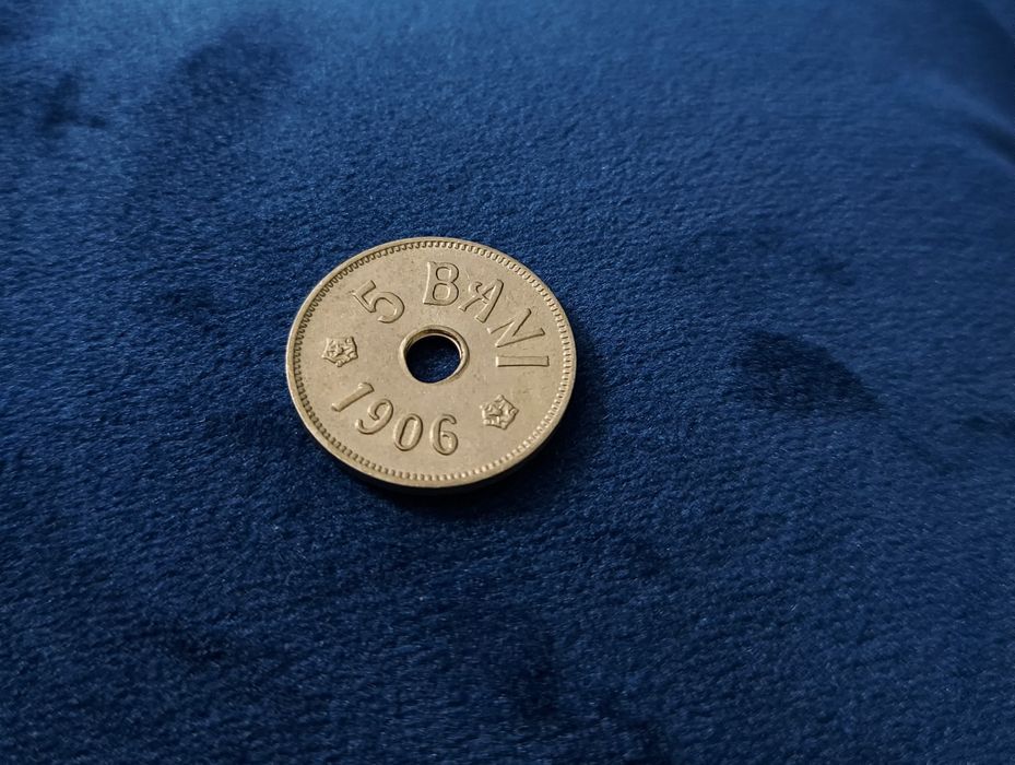 Moneda 5 bani 1906