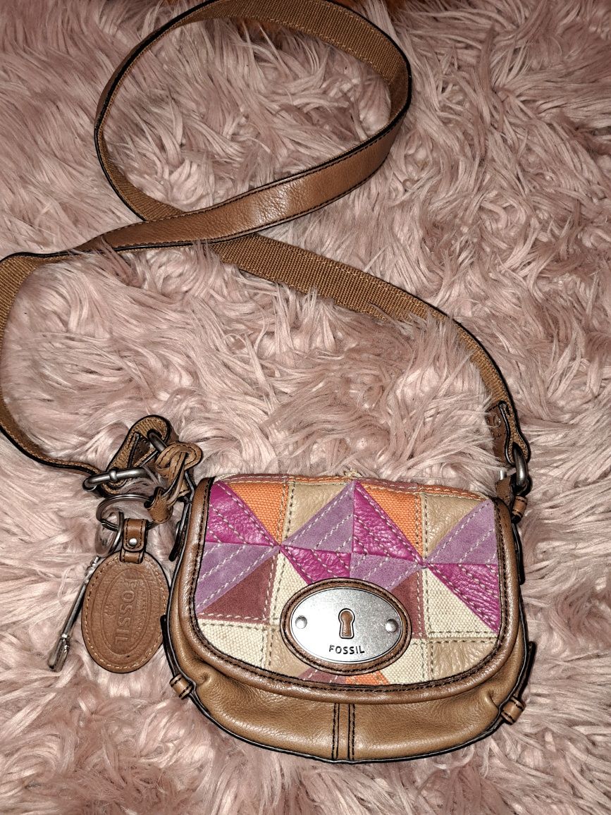Чанта кожена Fossil