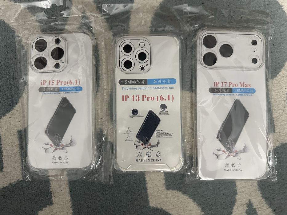 Прозрачный чехол для iphone 13 pro, 15 pro, 17 pro max