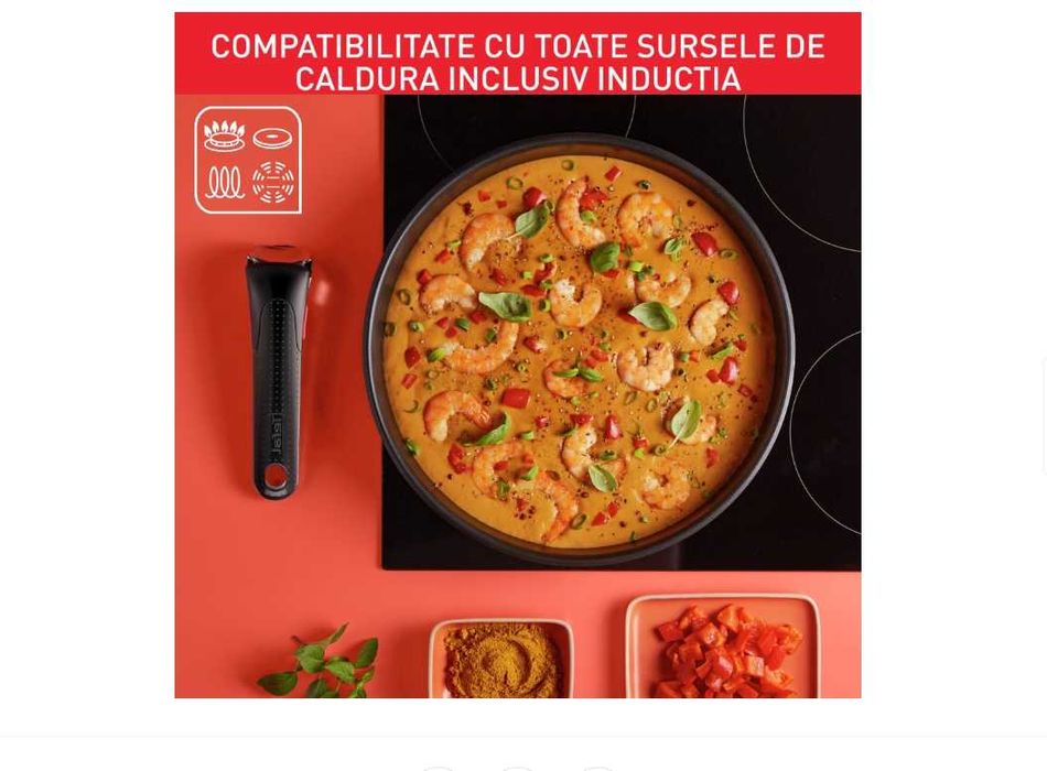 Set 11 piese Ingenio L897SB74, inox Indicator de temperatura, inductie