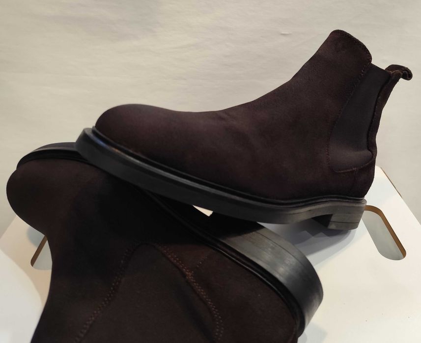 Ghete chelsea plain 41 Massimo Dutti piele naturala moale