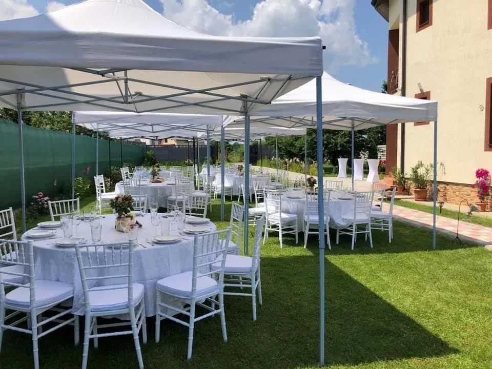 Închirieri pavilioane, mese , scaune chavary,covor,vesela completa!
