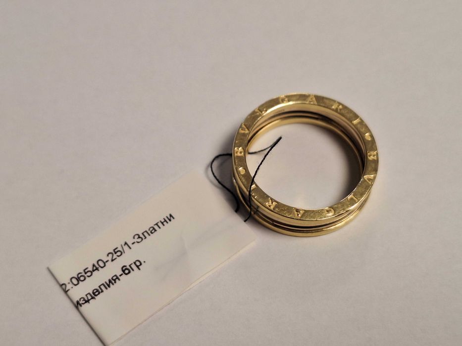 Златен пръстен Bvlgari 6 гр,