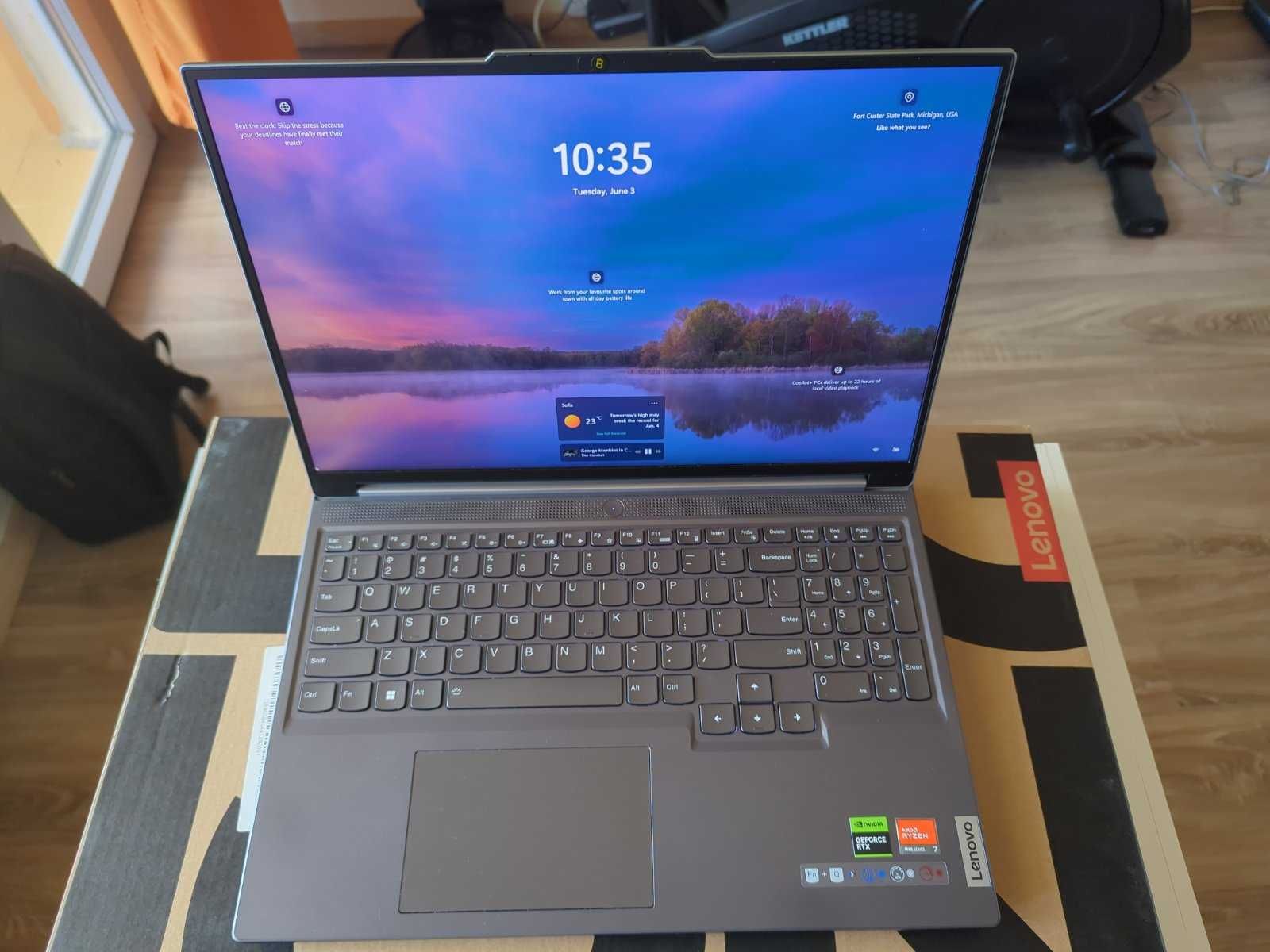 Lenovo Legion Slim 5, 32GB, NVIDIA RTX 4070 8GB, 1TB SSD в гаранция
