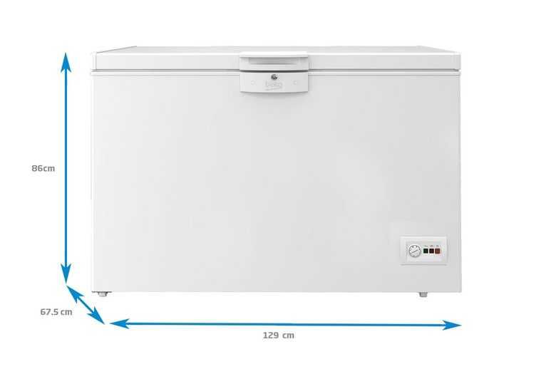 Lada frigorifica Beko HSA29540N, 284 l, L 129cm*l 67.5cm*h 86cm, Alb