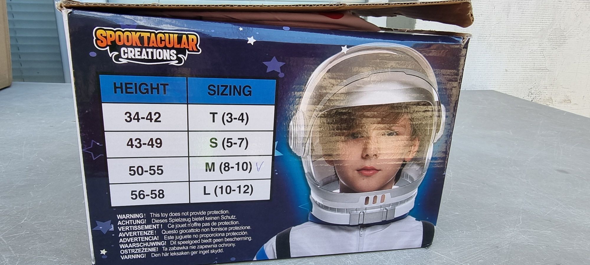 Детски комплект космонавт с шлем