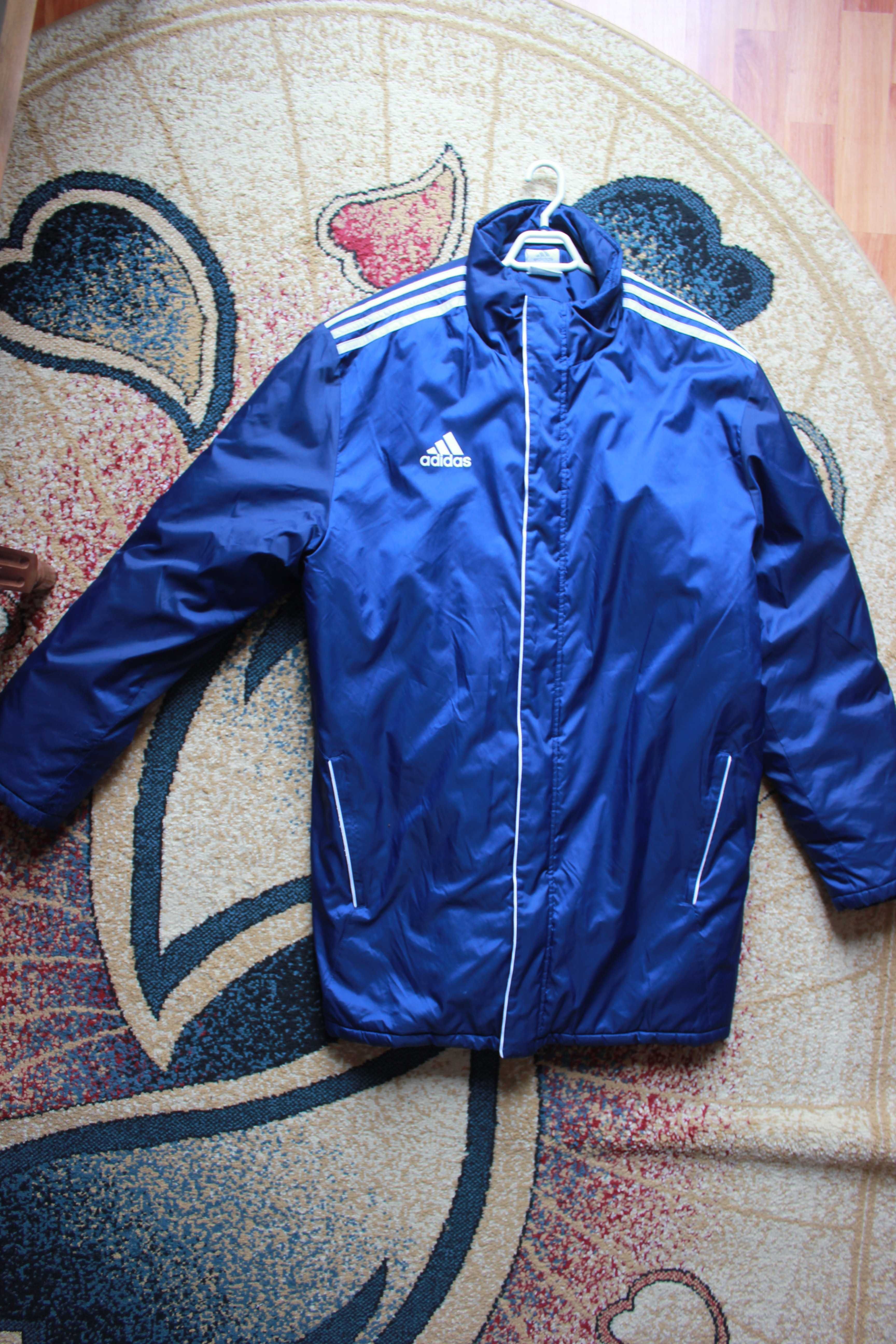 Geaca Adidas lunga, tip englezeasc / antrenor teren fotbal marime [L]