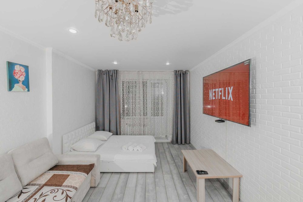 Квартира для командированных. ЖК Кызылжар. SMARTTV|WIFI