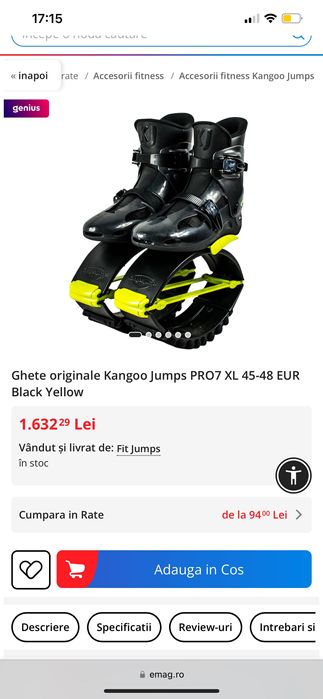 Kangoo Jumps Ghete Barbati XL
