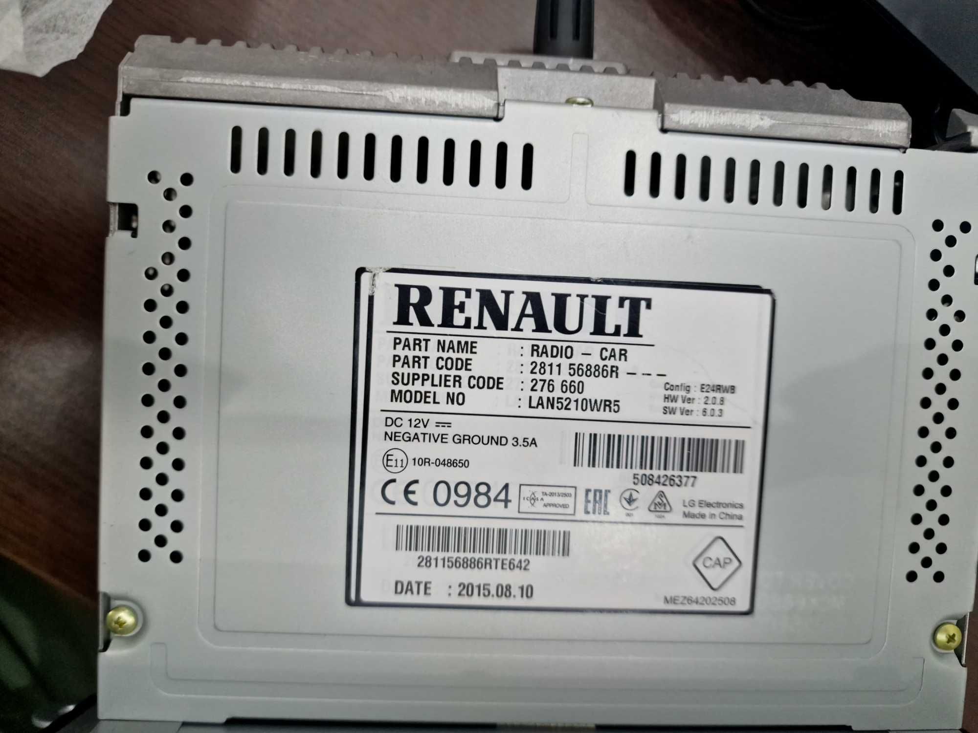 RADIO_CAR Renault nou, original LAN521WRS