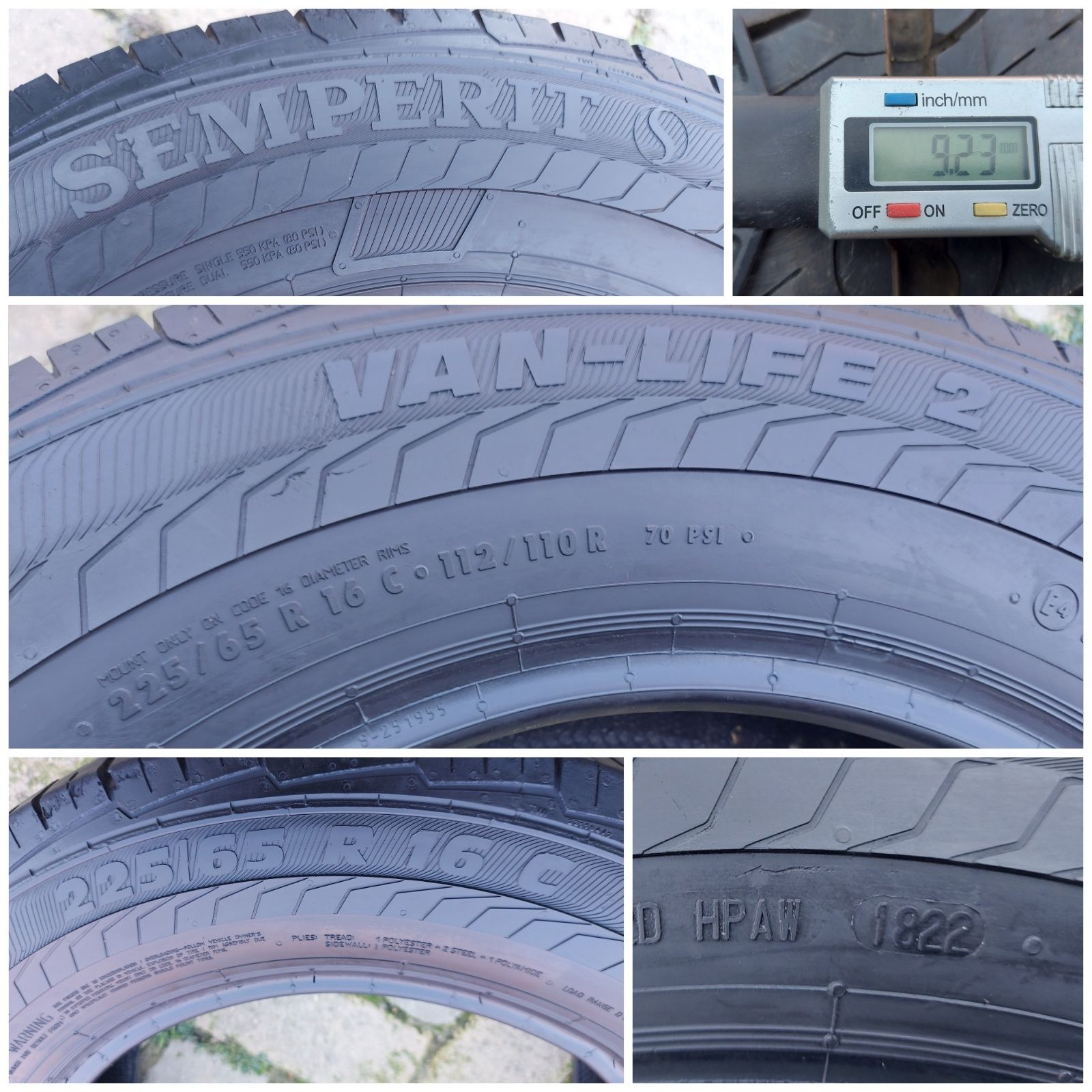 O bucată 225/65 R16C vară - una Semperit Kleber