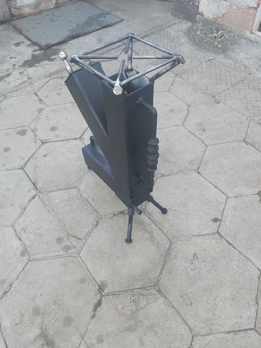 Ракетна печка за ползване на открито