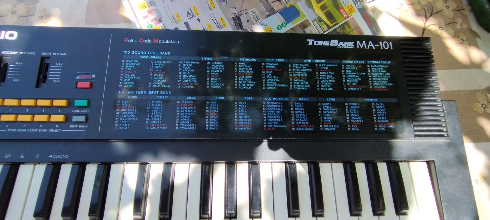 Синтезатор, йоника casio ma101