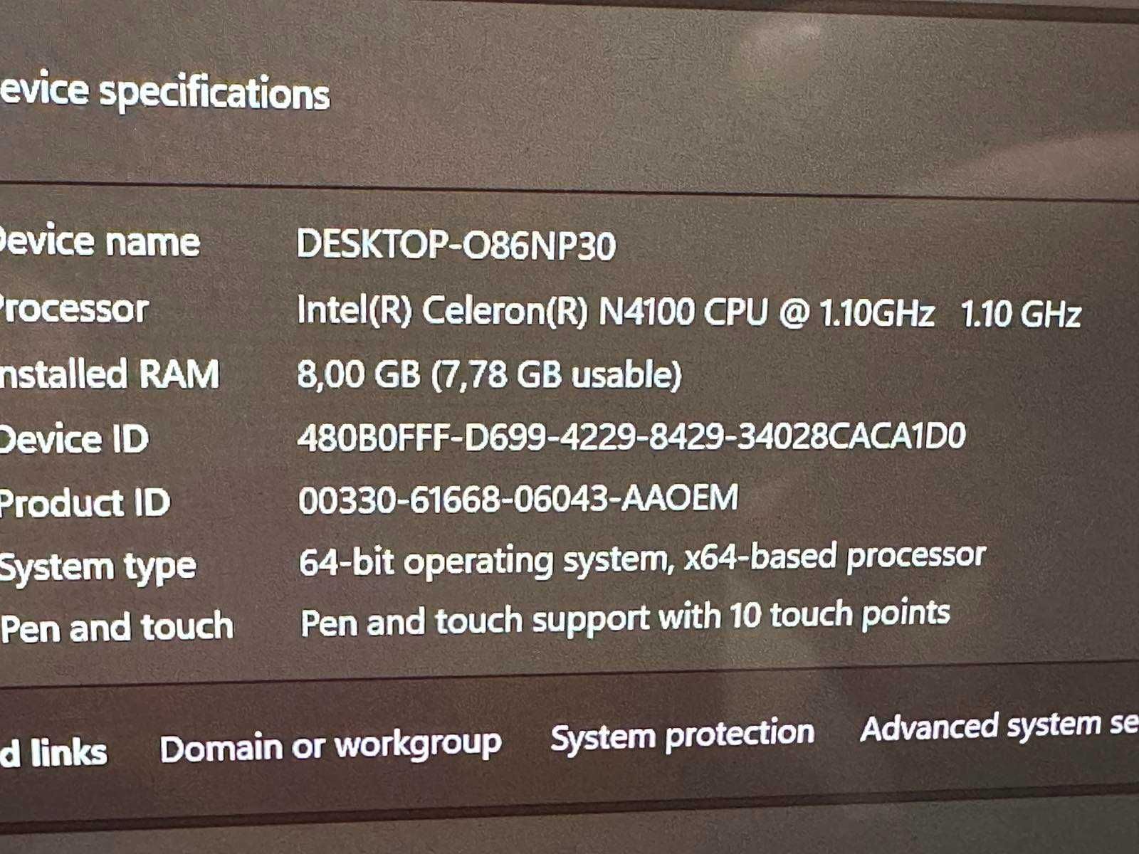 Таблет Lenovo с Windows 11 Pro, 8gb Ram, 128gb