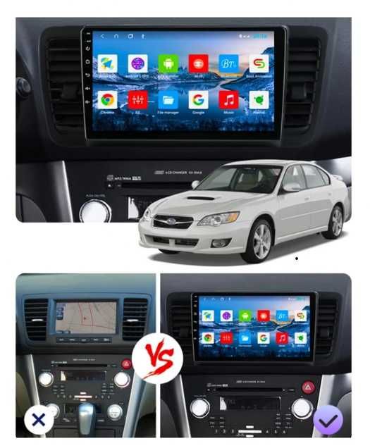 9-инчова мултимедия SUBARU Legacy 4 (2003–2009) Outback 3 (2003–2009)
