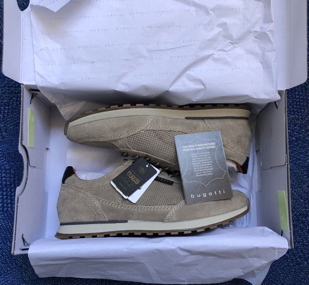 Bugatti Leather Sneakers ОРИГИНАЛНИ мъжки скикърси/естествена кожа 42