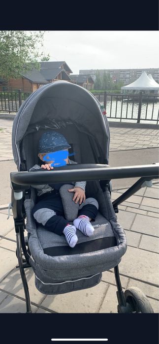 Коляска люлька + прогулочный блок