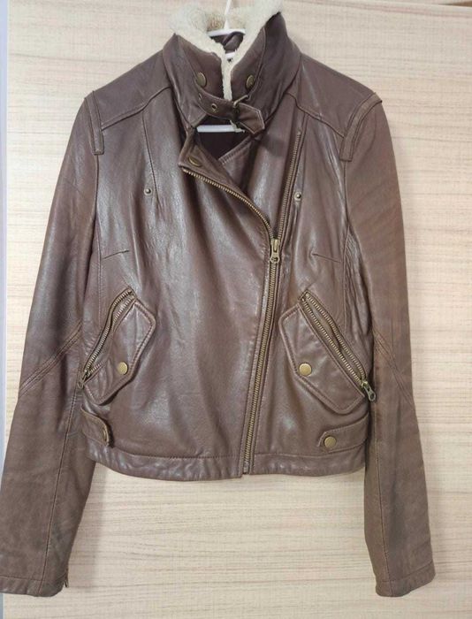 Jacheta vintage de piele Asos